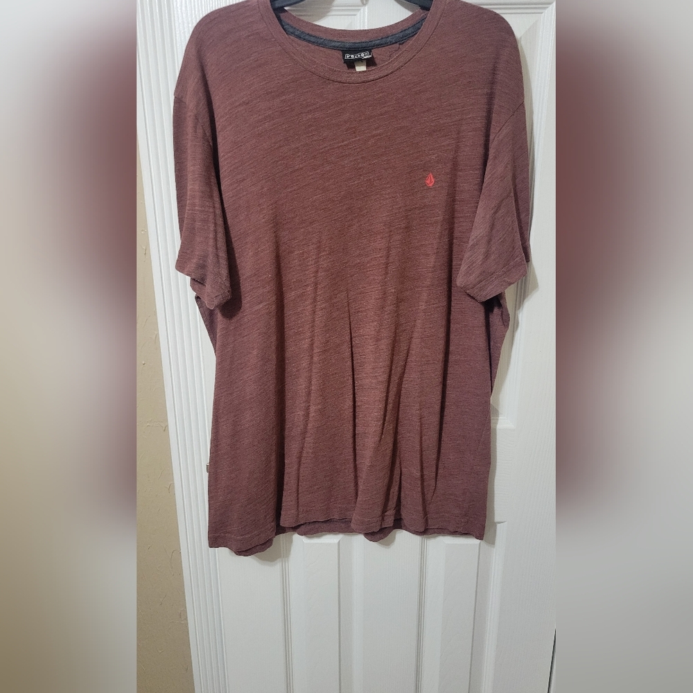 Mens volcom brown-red xl